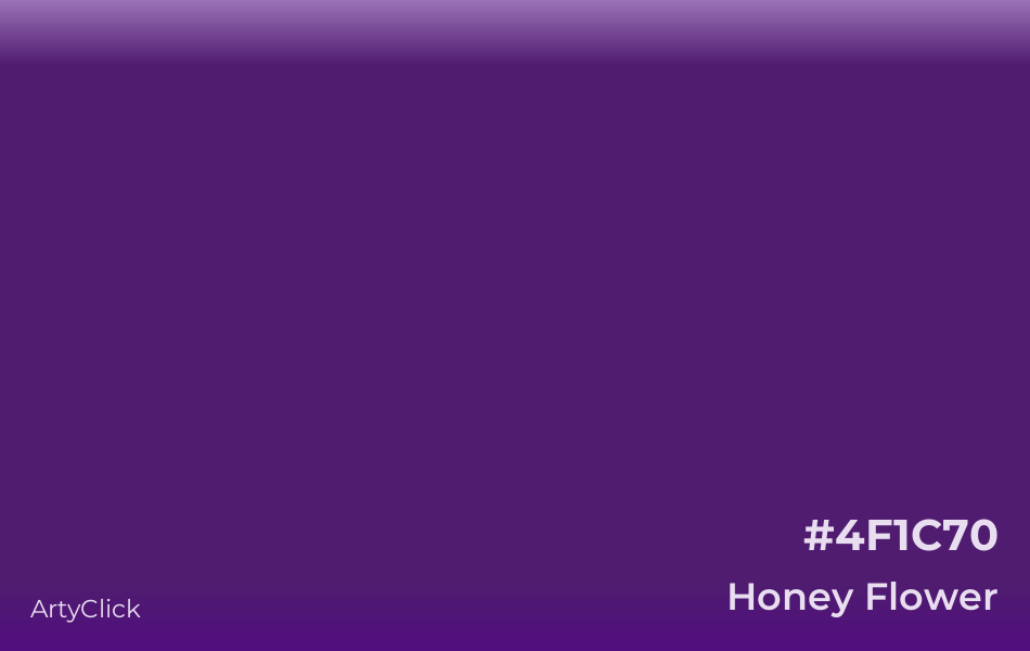 Honey Flower #4F1C70